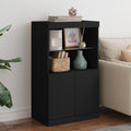Sideboard mit den Massen 60.5 x 37 x 100 cm in Schwarz