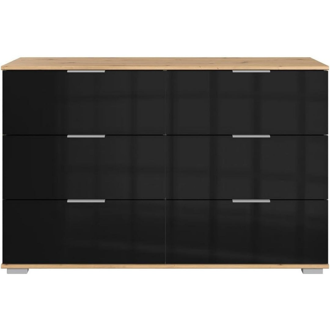 Sideboard aus Glas mit 6 Schubladen