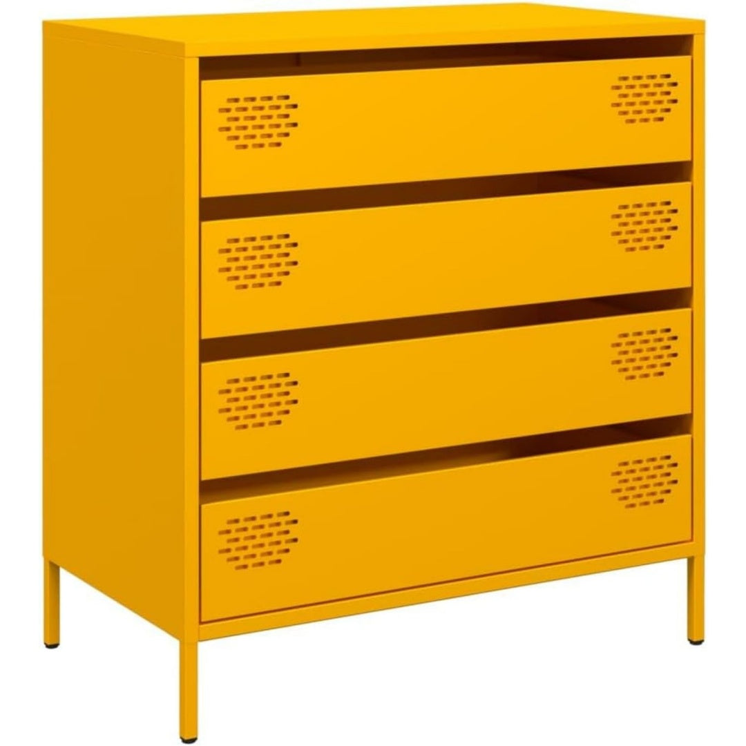 Sideboard verbindet 4 Schubladen und ein Metallgestell