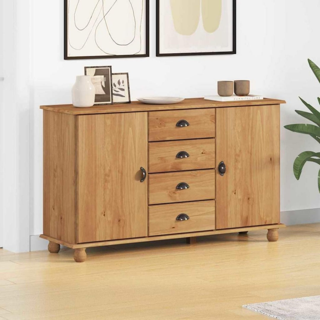 Sideboard mit 4 Schubladen und Holzoptik