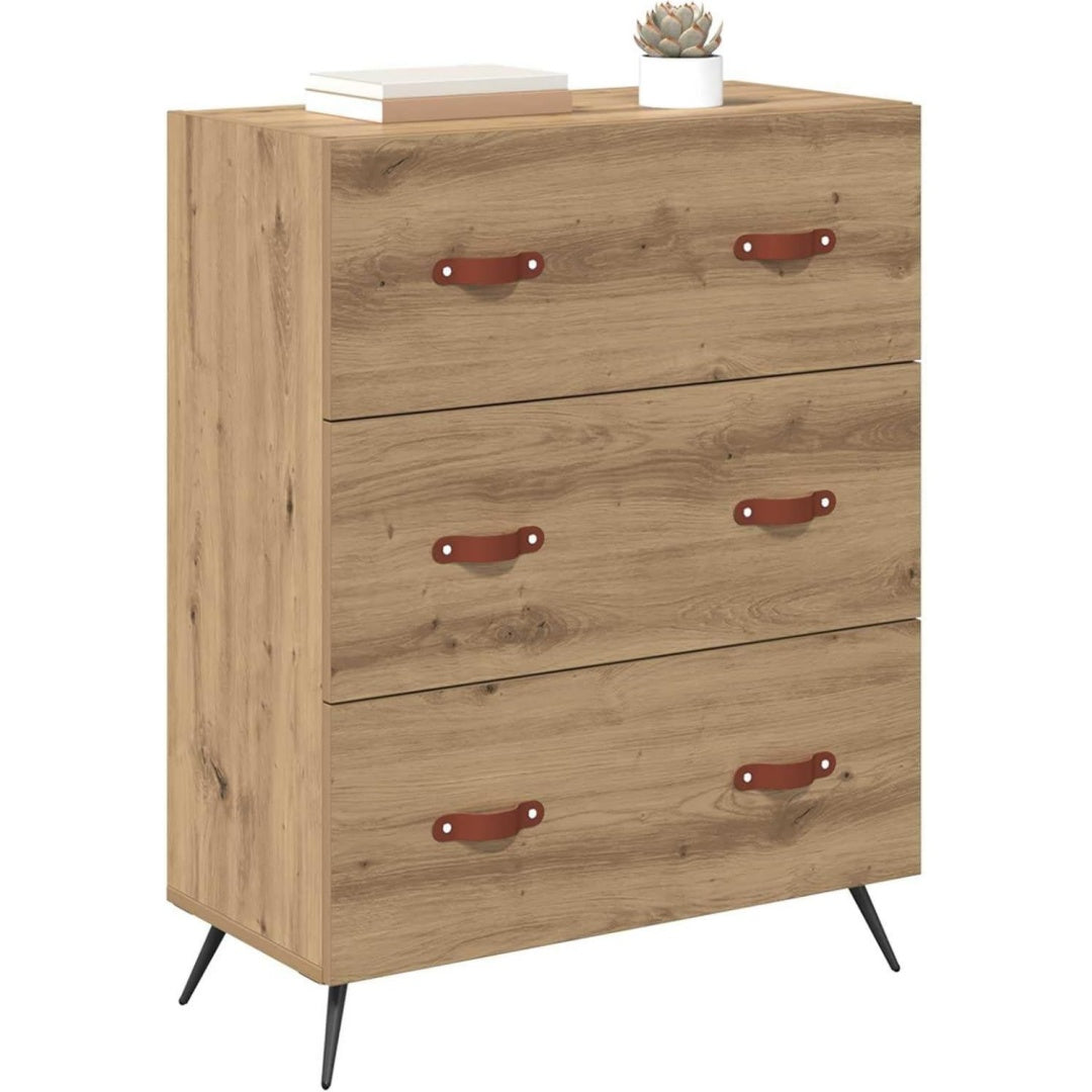 Glaenzende Oberflaechen an dem Sideboard mit 69.5 x 34 x 90 cm