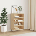 Hochschrank mit den Massen 57 x 35 x 90 cm in Eichenbraun