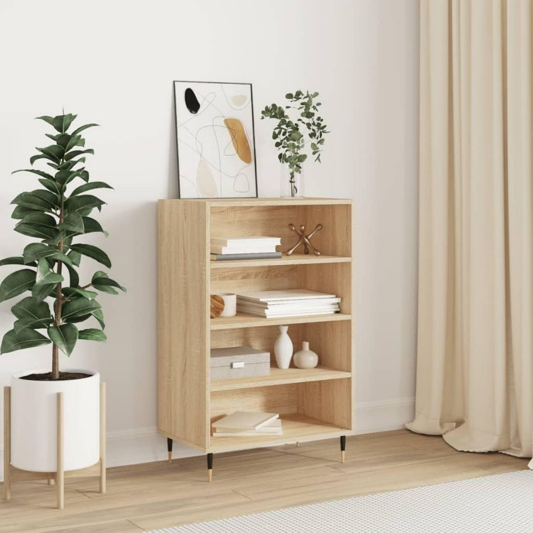 Hochschrank mit den Massen 57 x 35 x 90 cm in Eichenbraun