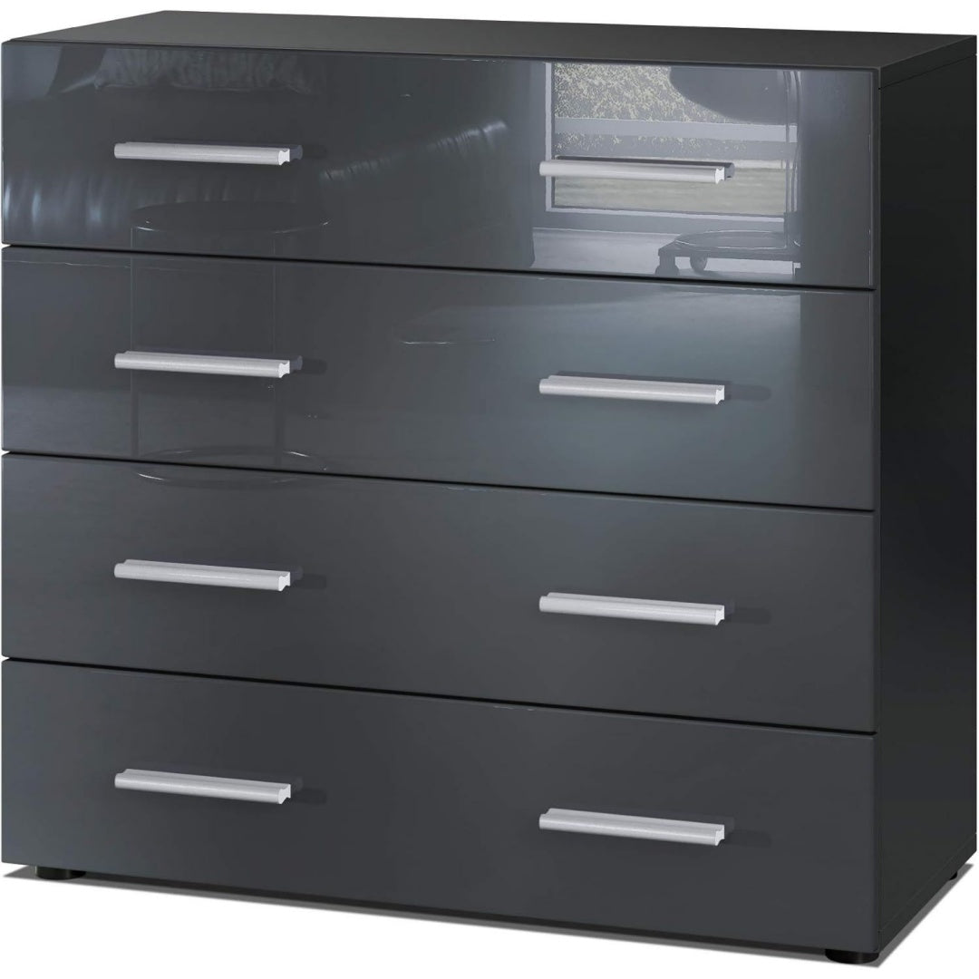 Beschichtete Flaechen an dem Sideboard mit den Massen 76 x 72 x 35 cm