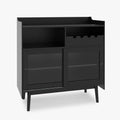 Sideboard mit Glastueren und gerundeten Konturen
