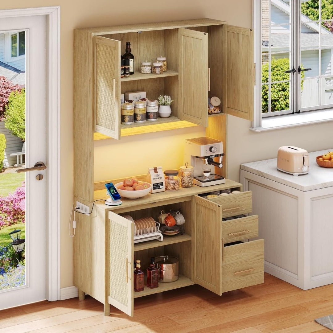 Sideboard mit 5 Tueren und LED Beleuchtung