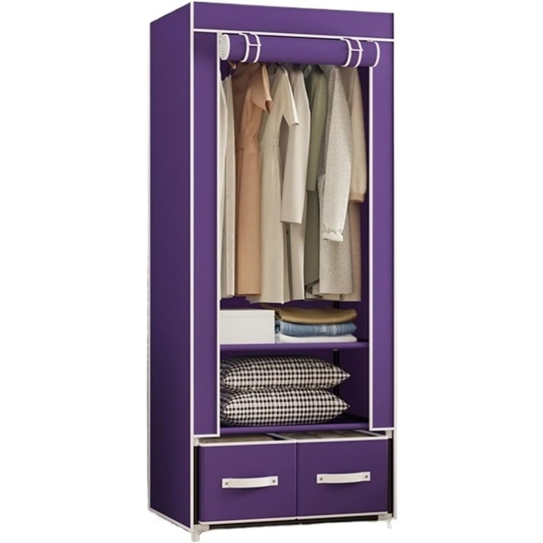 Kleiderschrank mit Schubladen und Rollen