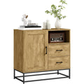 2 Schubladen und ein Metallgestell an dem Sideboard