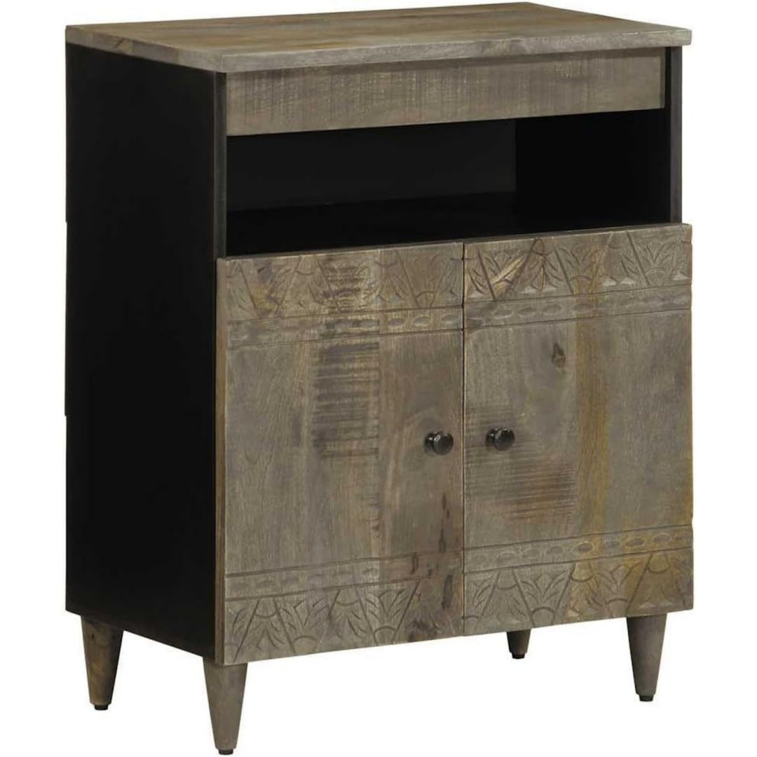 Die Gestaltung von dem Sideboard wird durch Massivholz und Mangoholz gepraegt aus Massivholz