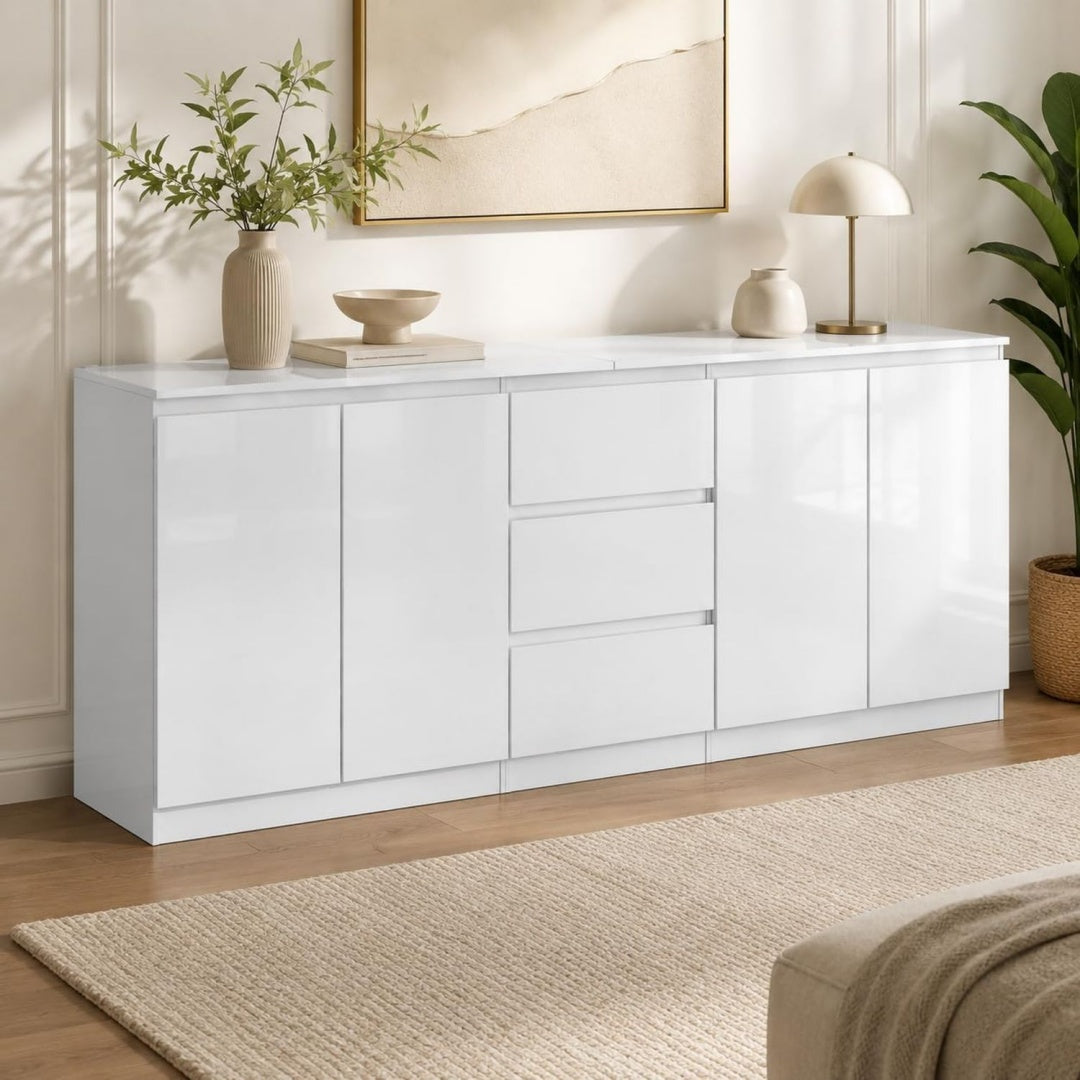 3 Schubladen praegen das Sideboard aus Samt